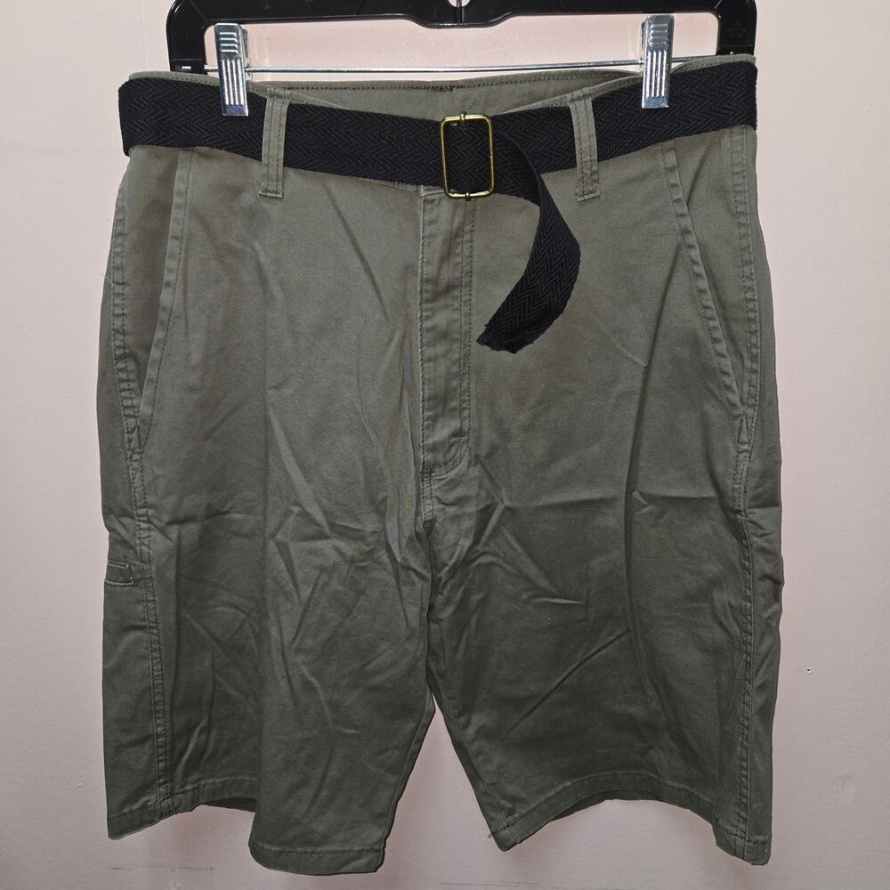 Wrangler Advanced Comfort Shorts Mens 30 Flat Front Belted NWT